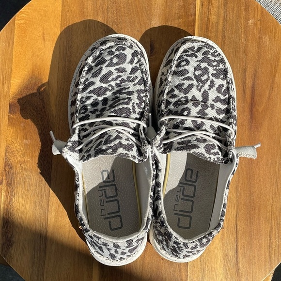 Hey Dude Women’s Wendy Woven Slip On Cheetah Grey Size 7 - Picture 6 of 9